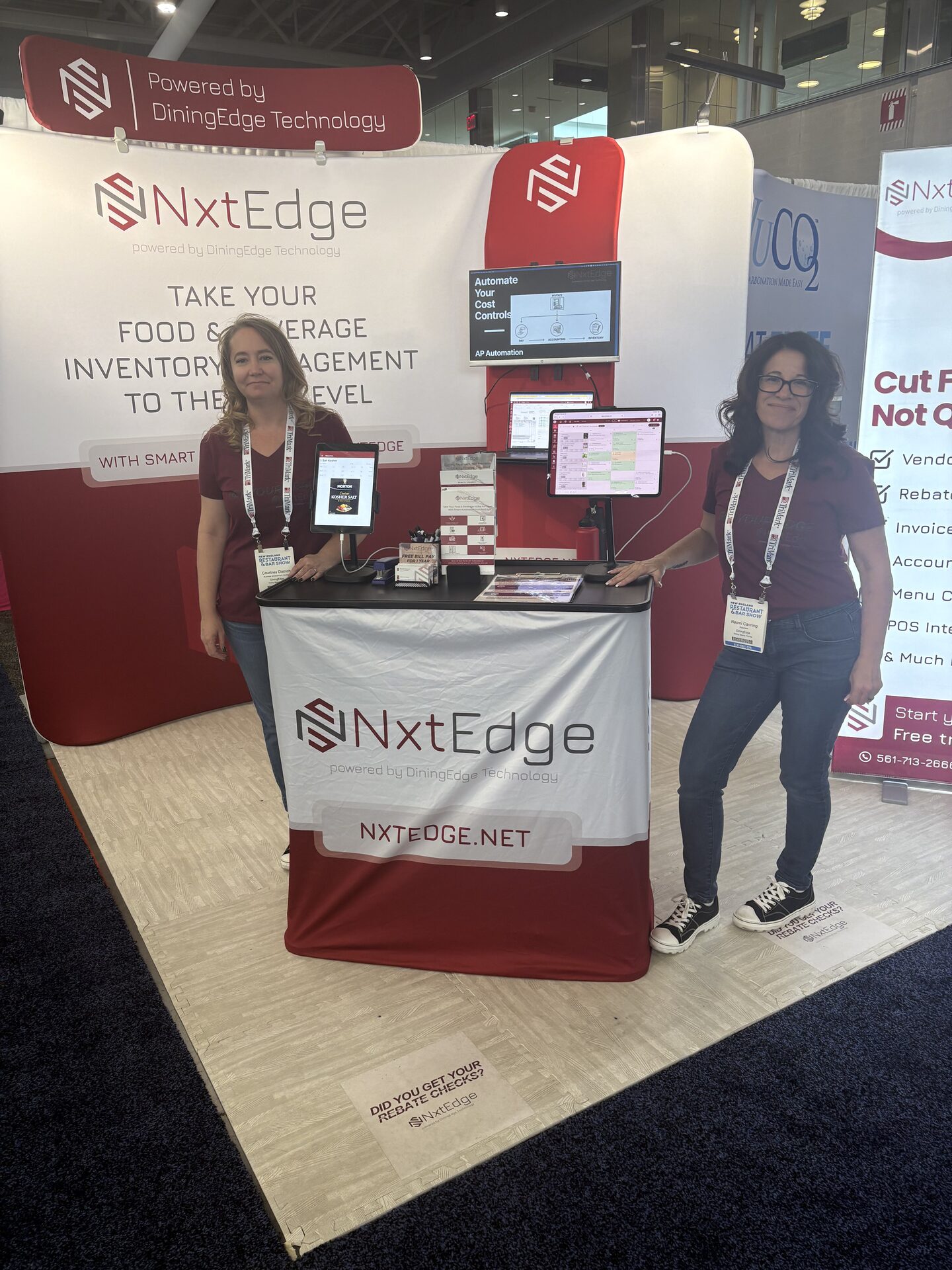 NxtEdge team at its booth during the Boston Restaurant & Bar Show