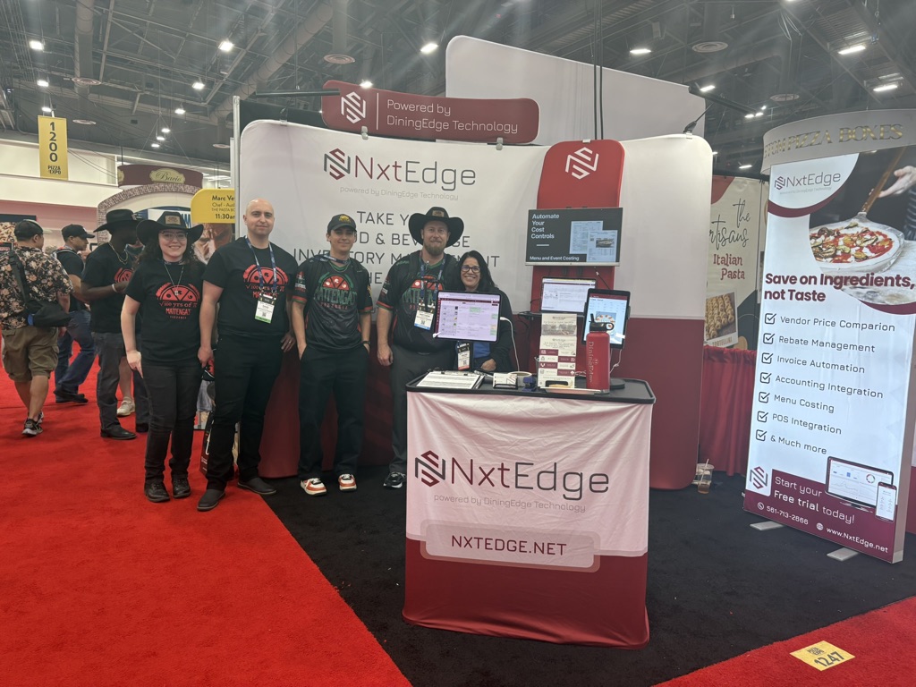 NxtEdge team at its booth during the International Pizza Expo in Las Vegas